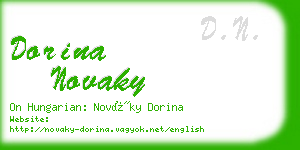 dorina novaky business card